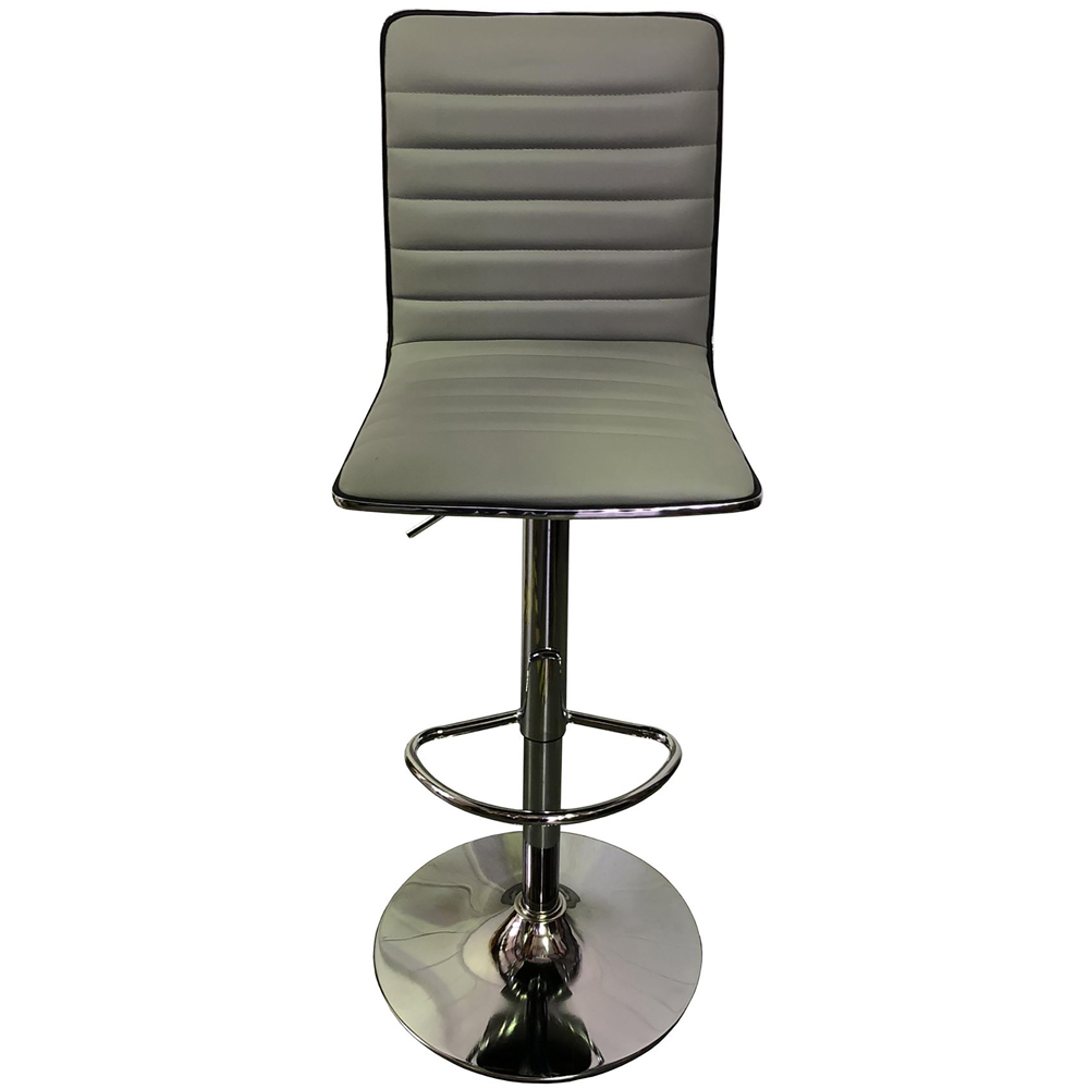 Dorel Colby Grey High Back PU Barstool Image 4