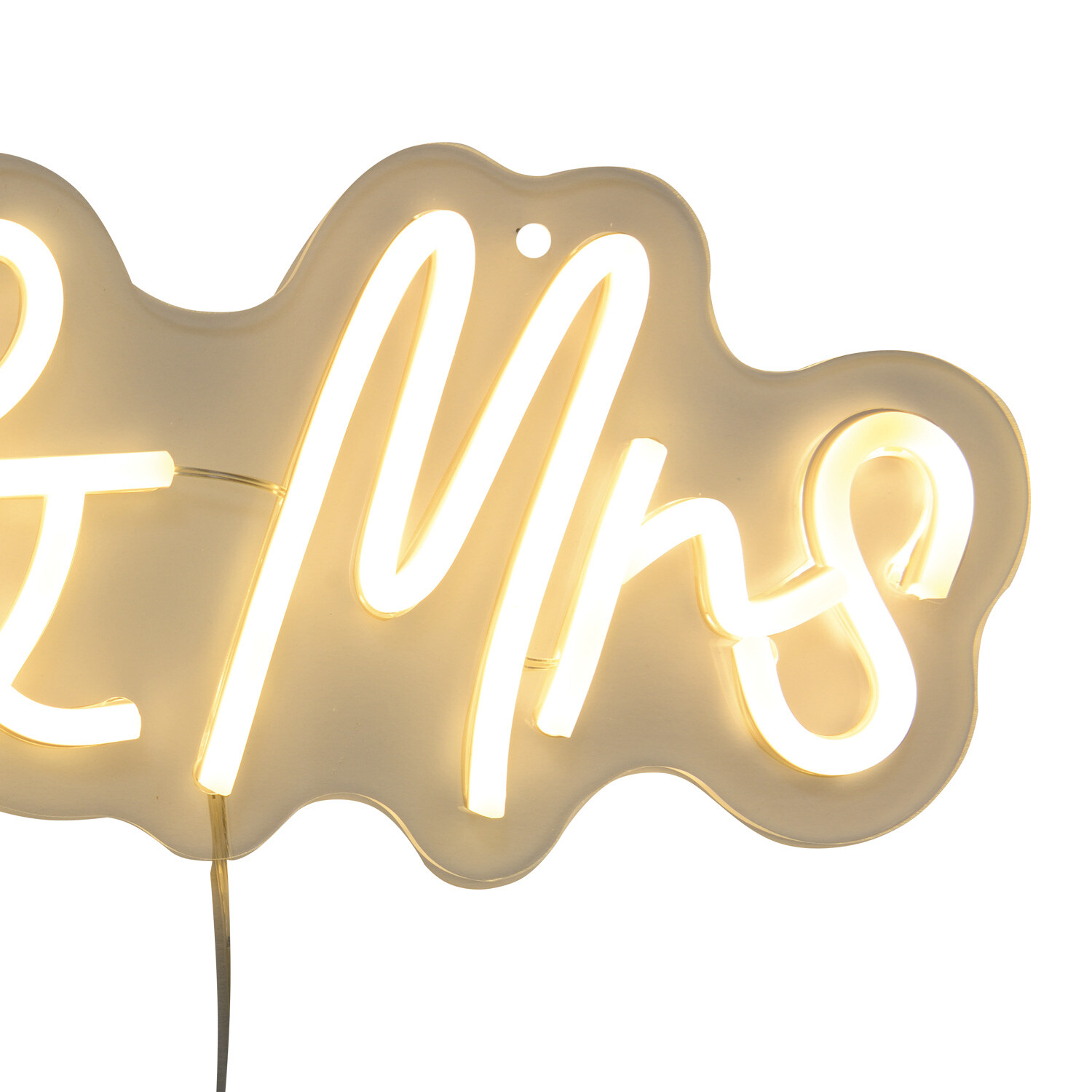 Mr and Mrs LED Neon Sign - White Image 3
