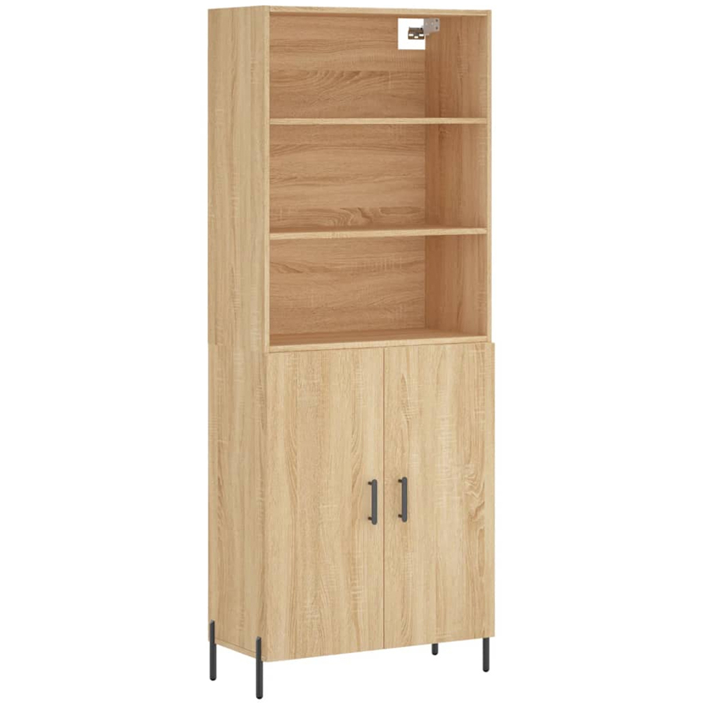 vidaXL 2 Door 3 Shelf Sonoma Oak Highboard Image 2