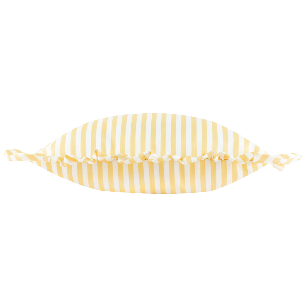 Wylder Nature Millie Yellow Ruffle Stripe Cushion 50 x 50cm Image 2