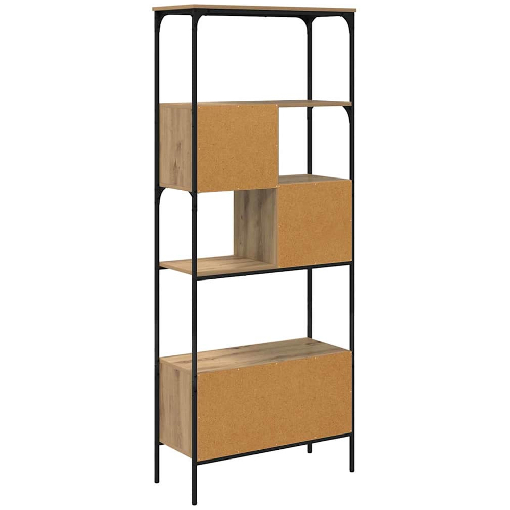 vidaXL 7 Shelf Artisan Oak Bookcase Image 7