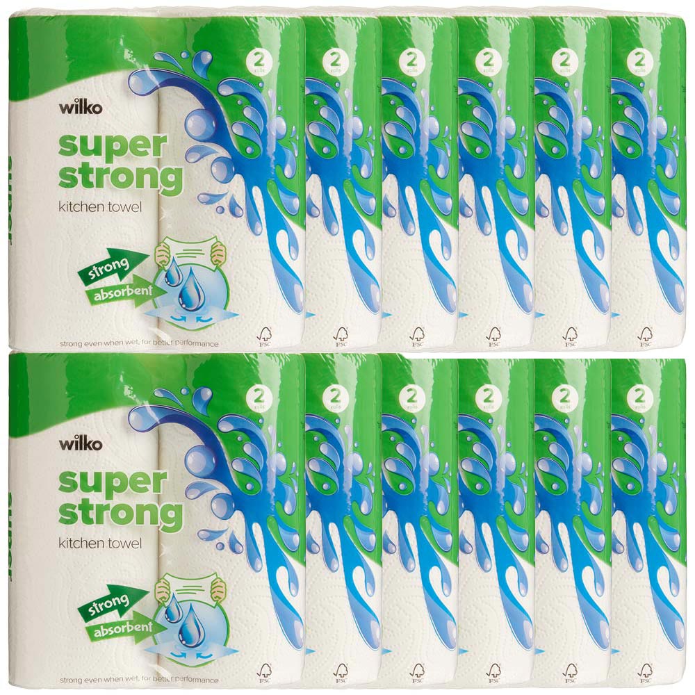 Wilko Super Strong Kitchen Towel 2pk 3 ply Image 7