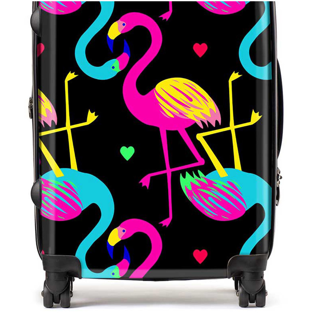 Warren Reed Designer Medium Vivid Flamingo Pattern Suitcase Image 2