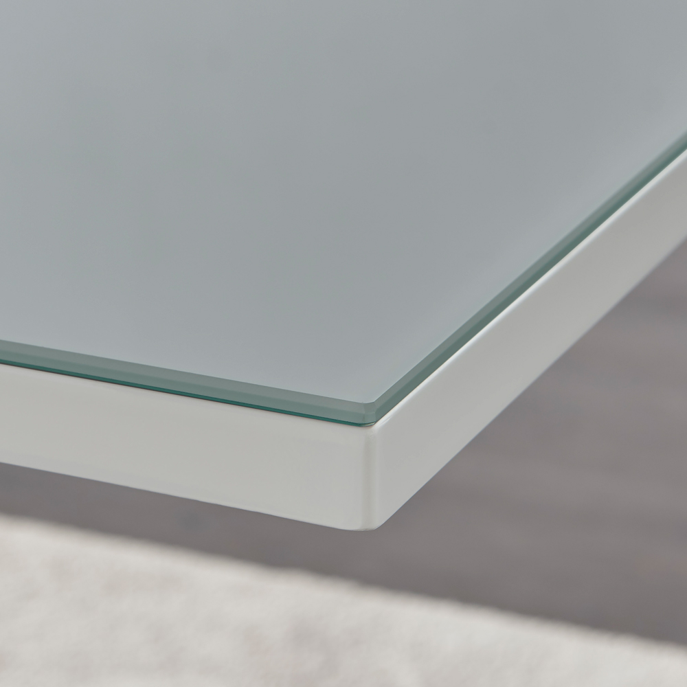 Furniturebox Lucia Valera 4 Seater Dining Set Grey Gloss Black and Chrome Image 5