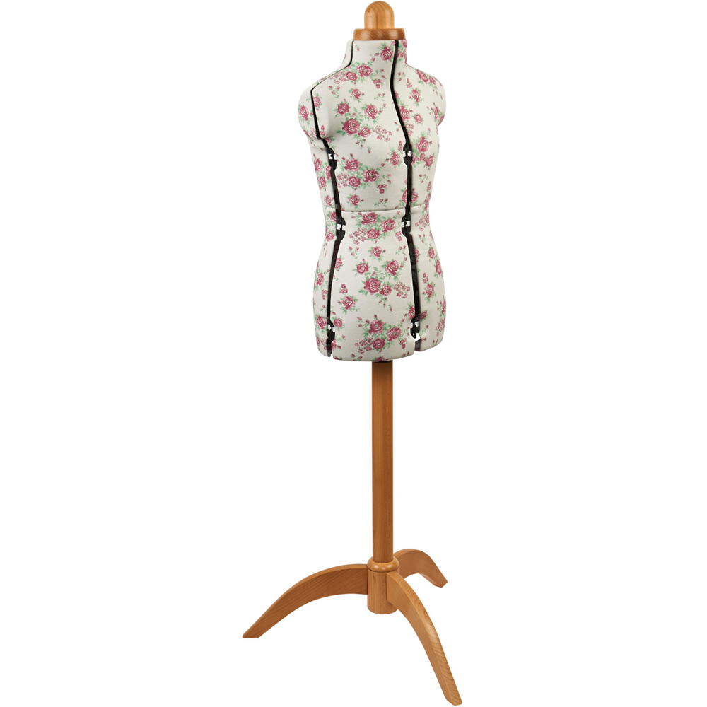 Sewing Online 5912P Rosebuds Adjustable 8-Part Dressmakers Dummy with Hem Marker Petite Image 1