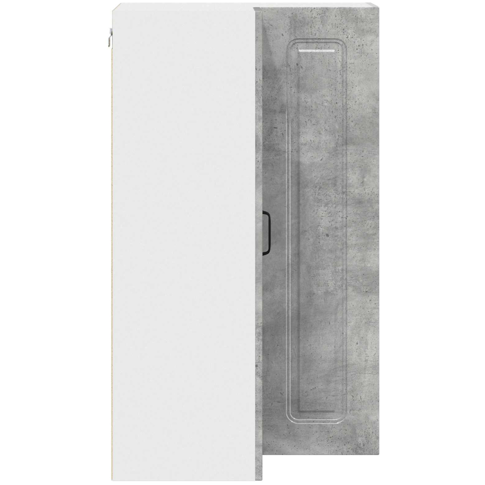 vidaXL 2 Door Concrete Grey Kitchen Wall Corner Cabinet Image 6