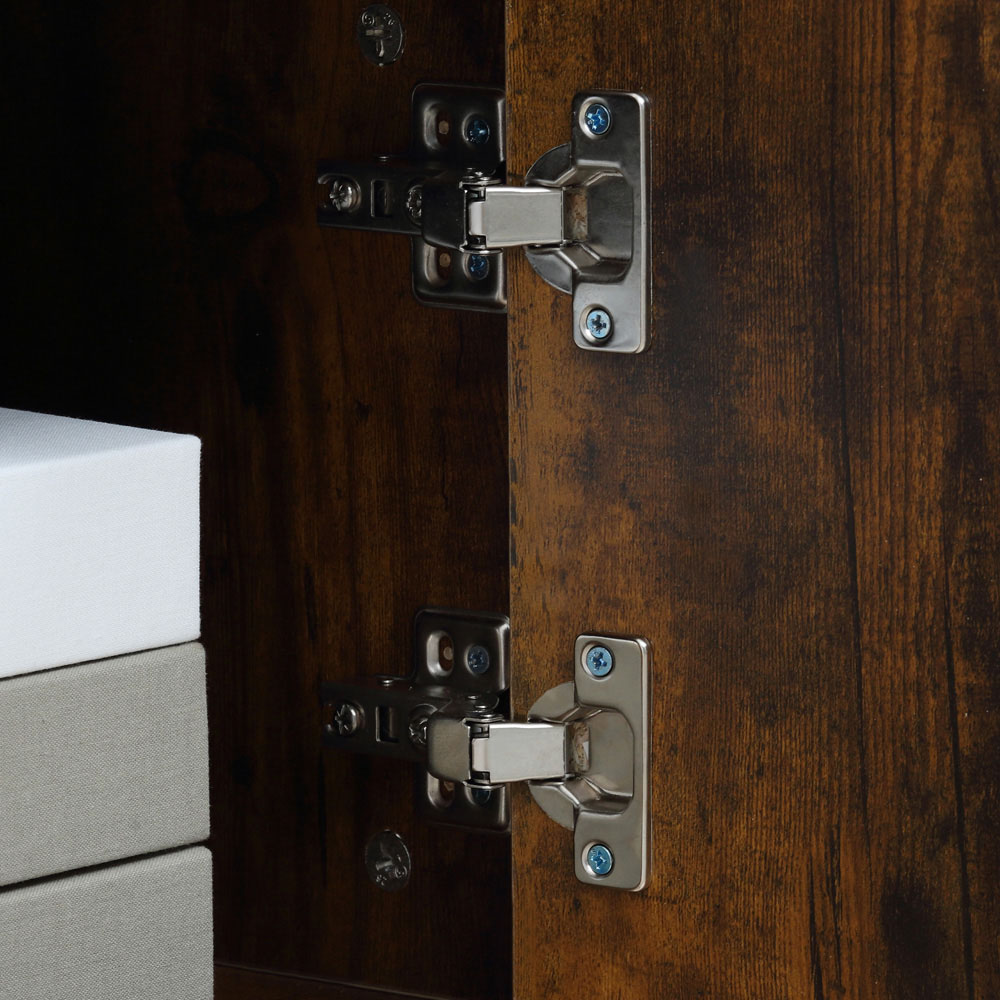 Portland Single Door 2 Shelf Brown TV Cabinet Image 3