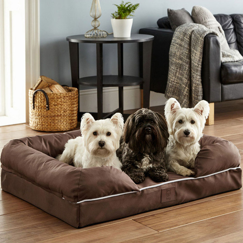 Bunty Large Brown Cosy Couch Pet Mattress Bed Image 2