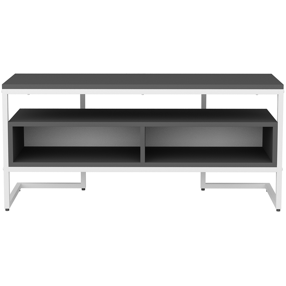 Decorotika Merrion 3 Shelf White and Anthracite TV Unit Image 2