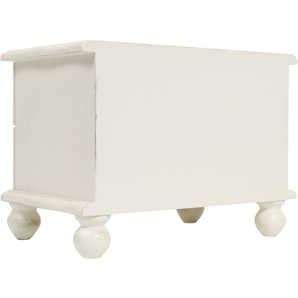 Decorative 2 Drawer Cabinet White Image 4