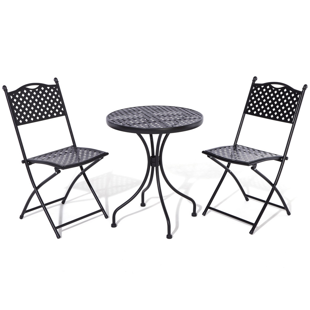 Rowlinson Havana 2 Seater Garden Bistro Set Black Image 2
