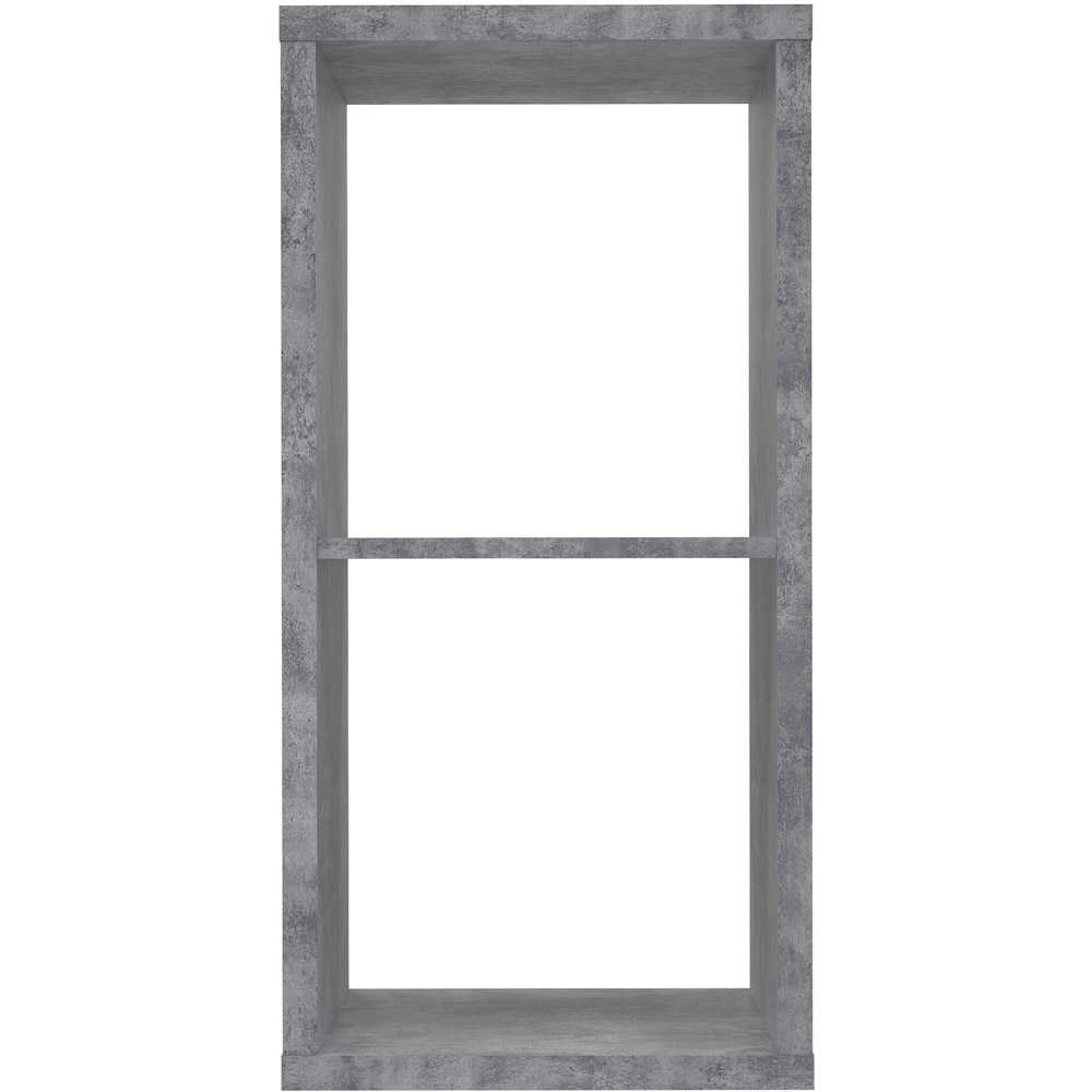 Florence Mauro 2 Shelf Concrete Grey Bookshelf Image 4
