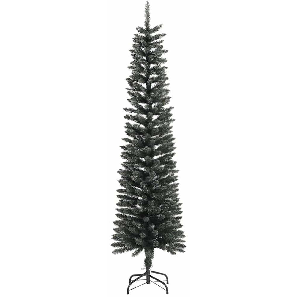vidaXL Pre-Lit Gold Baubles Green Artificial Christmas Tree 6ft Image 5