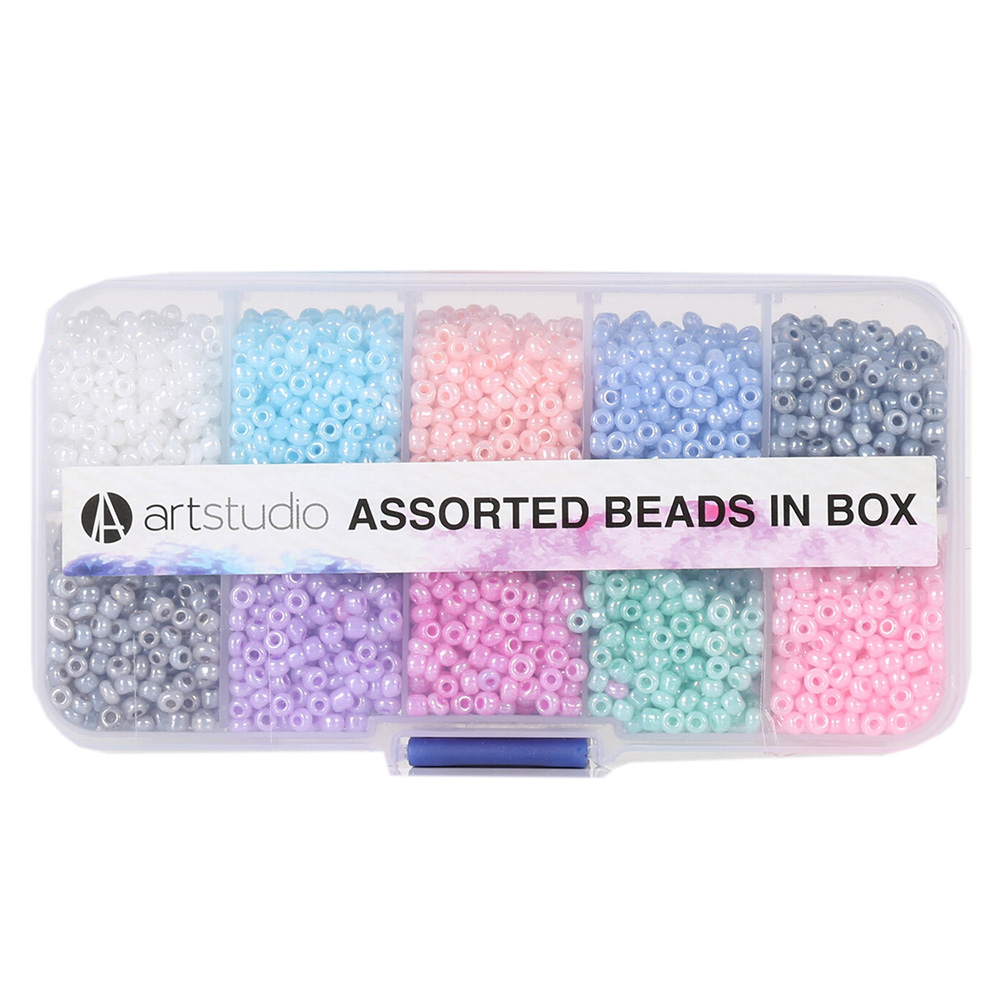 Assorted Beads in Box Image