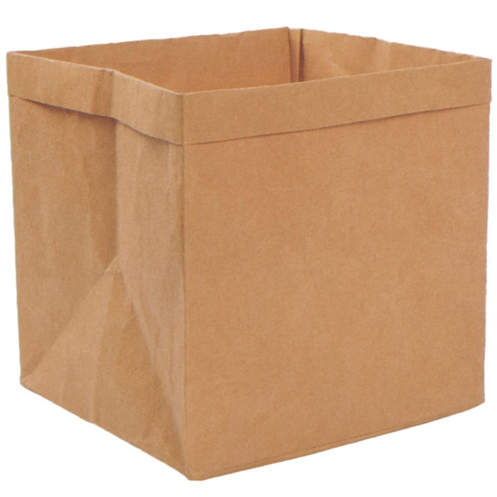 Wilko Natural Recycled Paper Cube Image 1