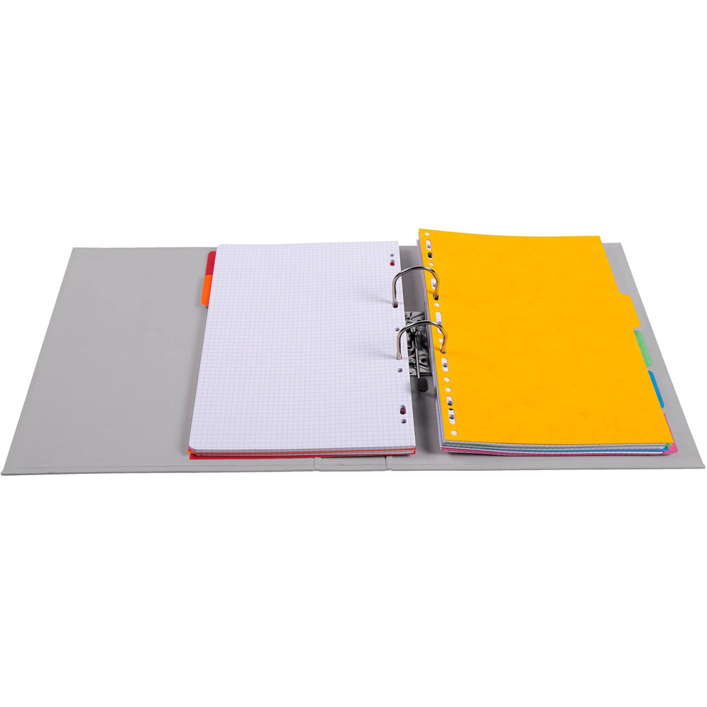 Exacompta PremTouch A4 Grey PVC Lever Arch File 10 Pack Image 3