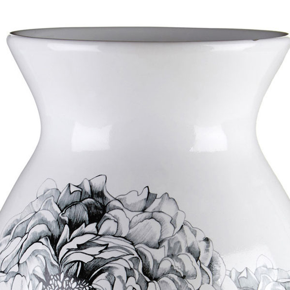 Premier Housewares Medium White Ceramic Vase Image 5