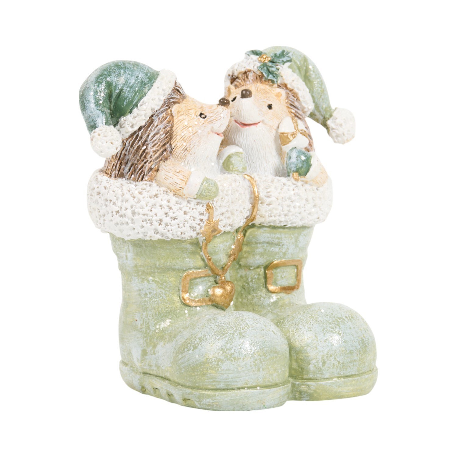 Sage Green Hedgehog Ornament Image 2