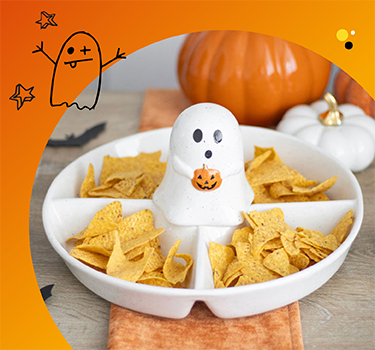 Halloween party and tableware