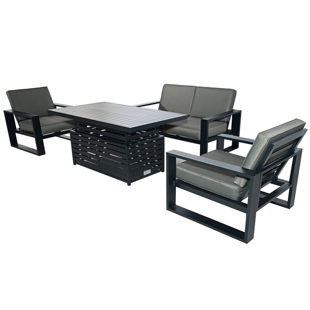 Furniture One 4 Seater Aluminium Garden Dining Set Image 4