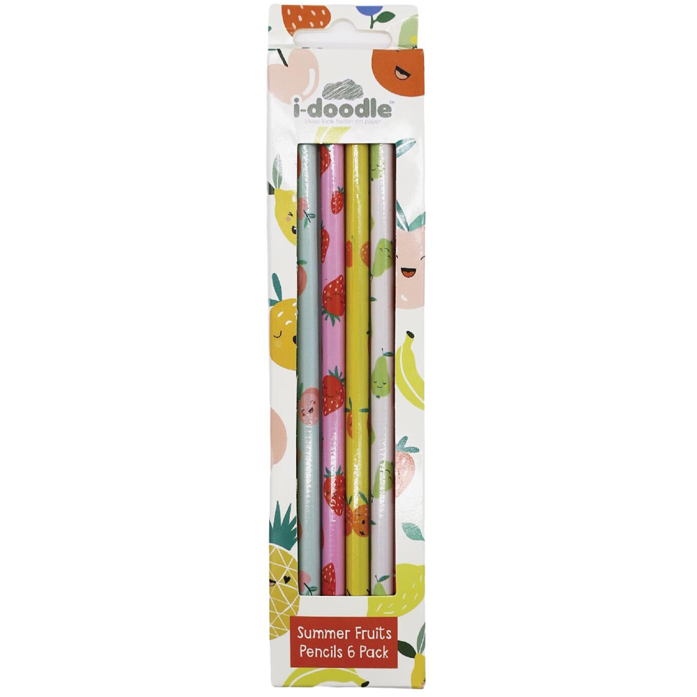 Pack of 6 Summer Fruits Pencils Image 1