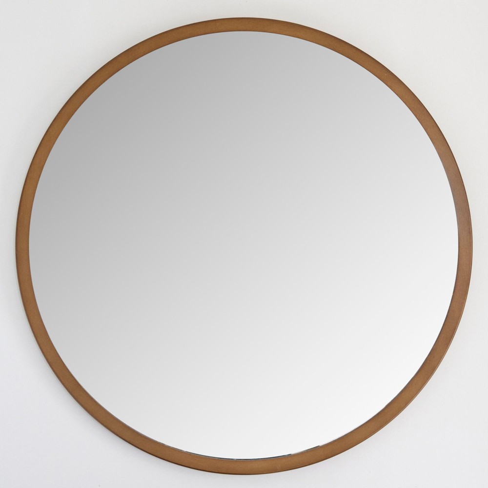 Yearn Bronze Classic Round Wall Mirror 102cm Image 2