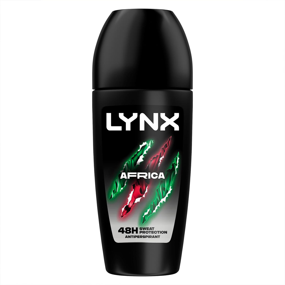Lynx Africa 48H Sweat Protection Anti-Perspirant Roll On 50ml 3 Pack Image 2