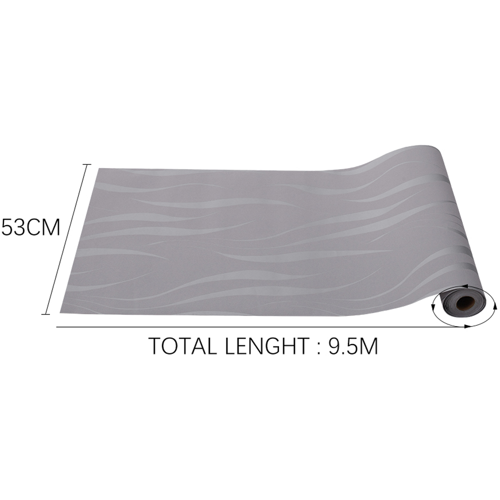 Living and Home Nature Inspired 3D Curved Stripe Wallpaper Image 8