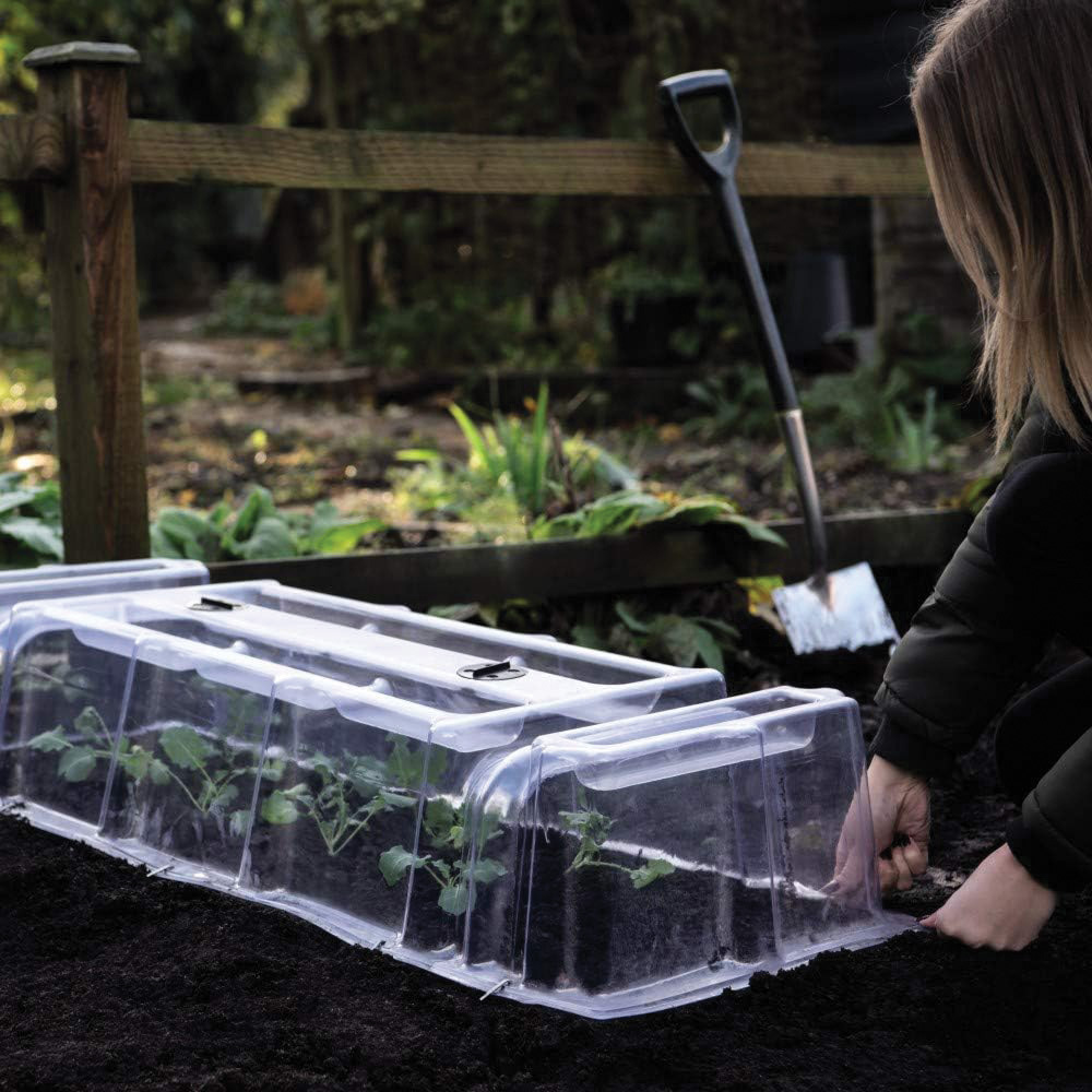 Thompson & Morgan Mini Greenhouse Garden Cloche 3 Pack 40 x 85cm Image 6