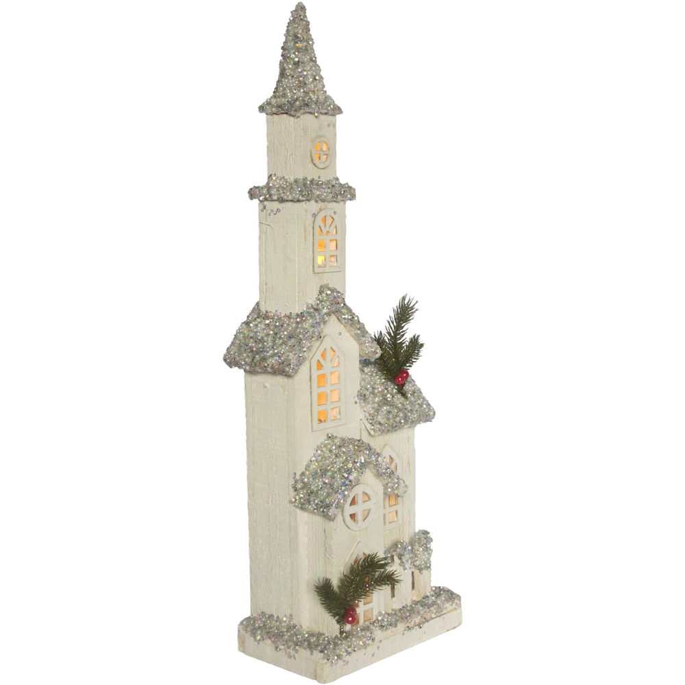 LED Glitter Church - White Image 2