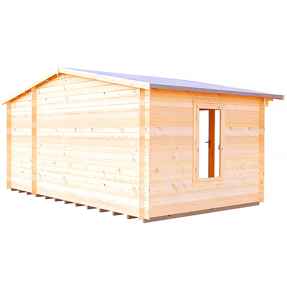 Shire Bourne 16 x 10ft Apex Garden Log Cabin Image 3