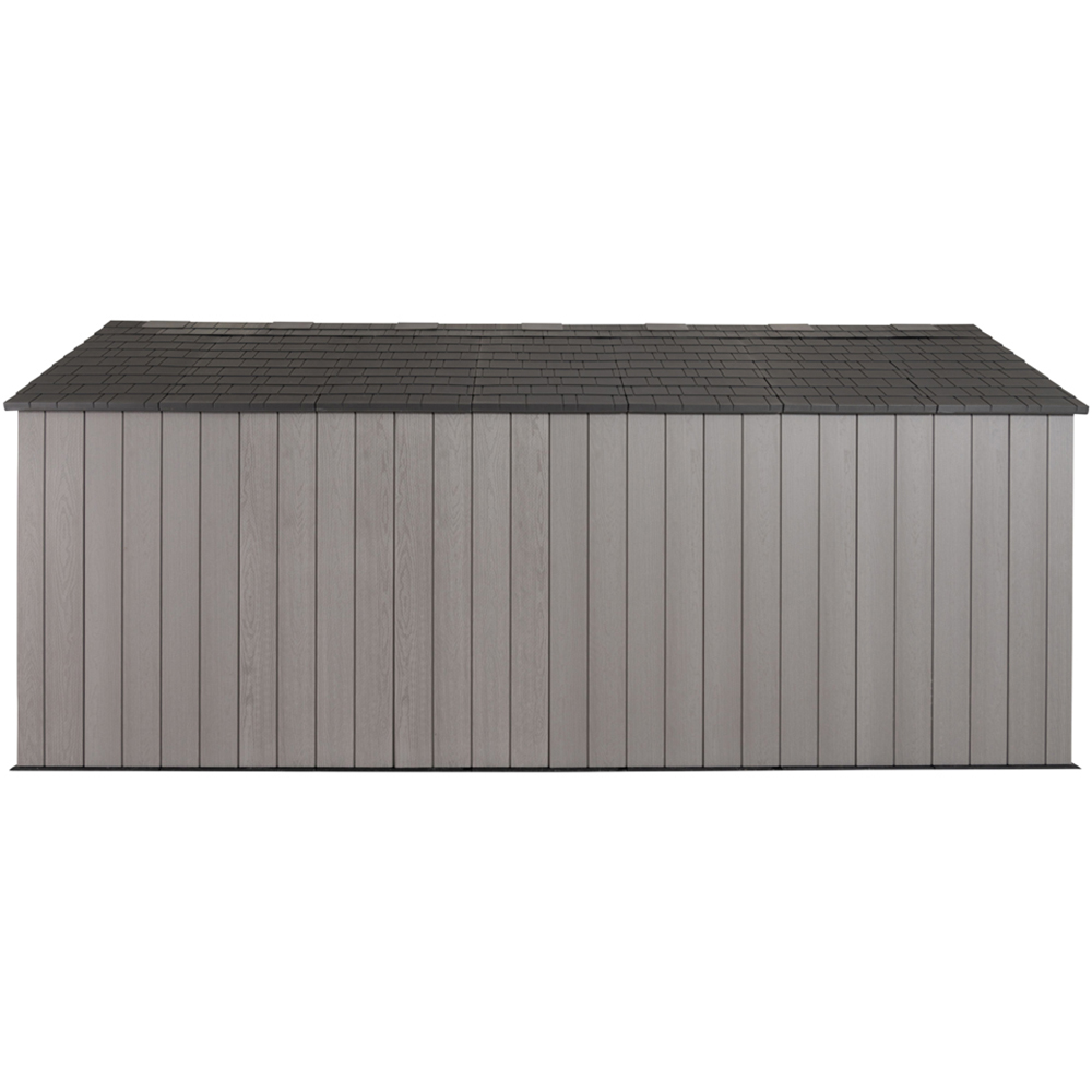 Lifetime Products 8 x 17.5ft Grey Outdoor Storage Shed Image 5