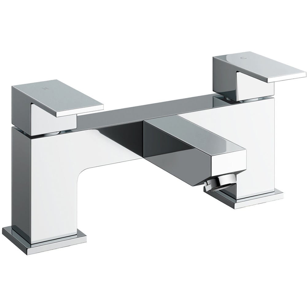 Nes Home Leon Chrome Square Bath Filler Tap Image 1