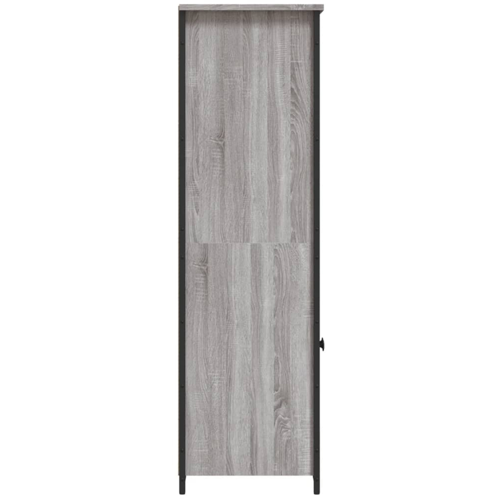 vidaXL 2 Door 2 Shelf Grey Sonoma Highboard Image 6