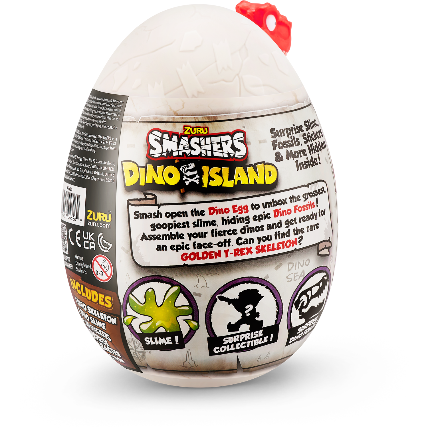 Single Zuru Smashers Dino Island Egg in Assorted styles Image 3