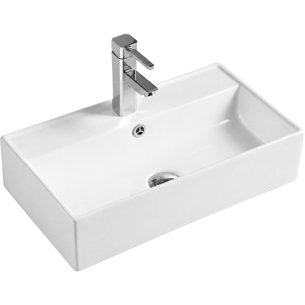 Go Bathrooms Aero Ceramic Countertop Basin Image 1