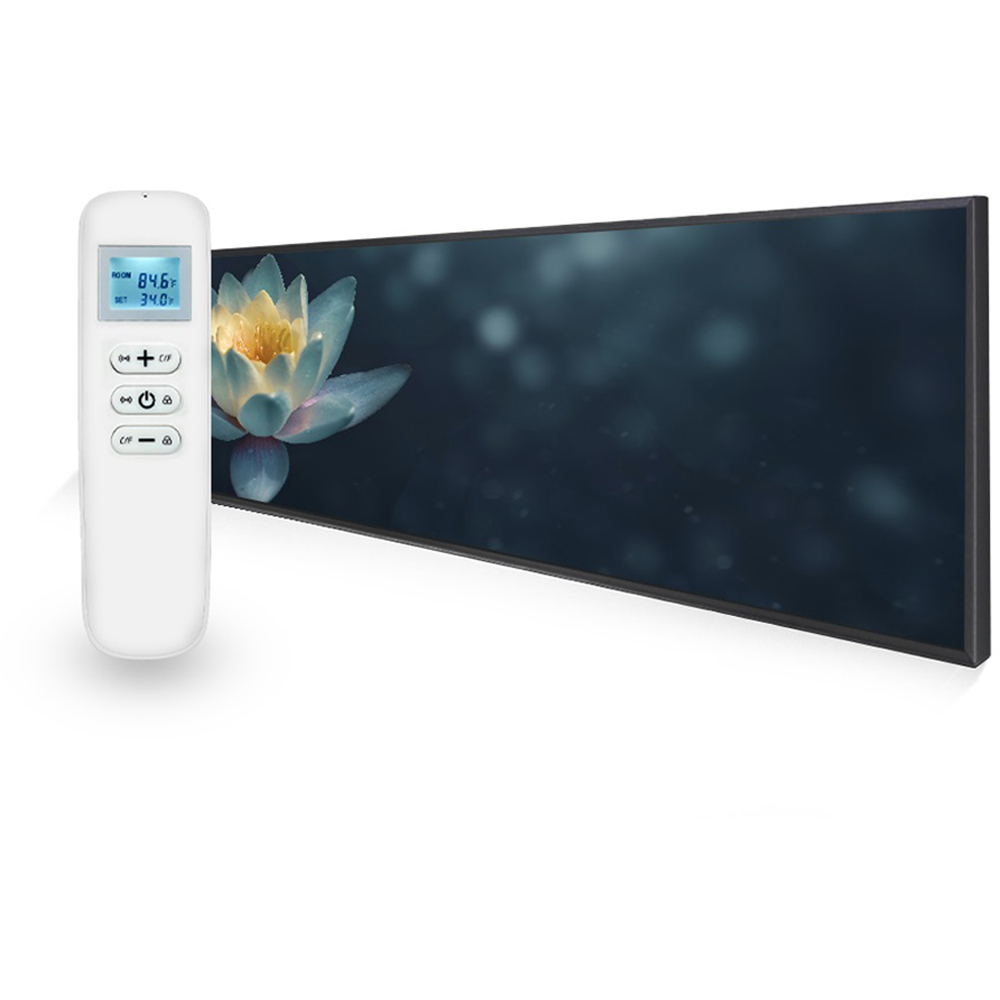 Mirrorstone Nexus Pond Lilly Picture Ultraslim Wi-Fi Infrared Heating Panel 350W 295 x 1195mm Image 3