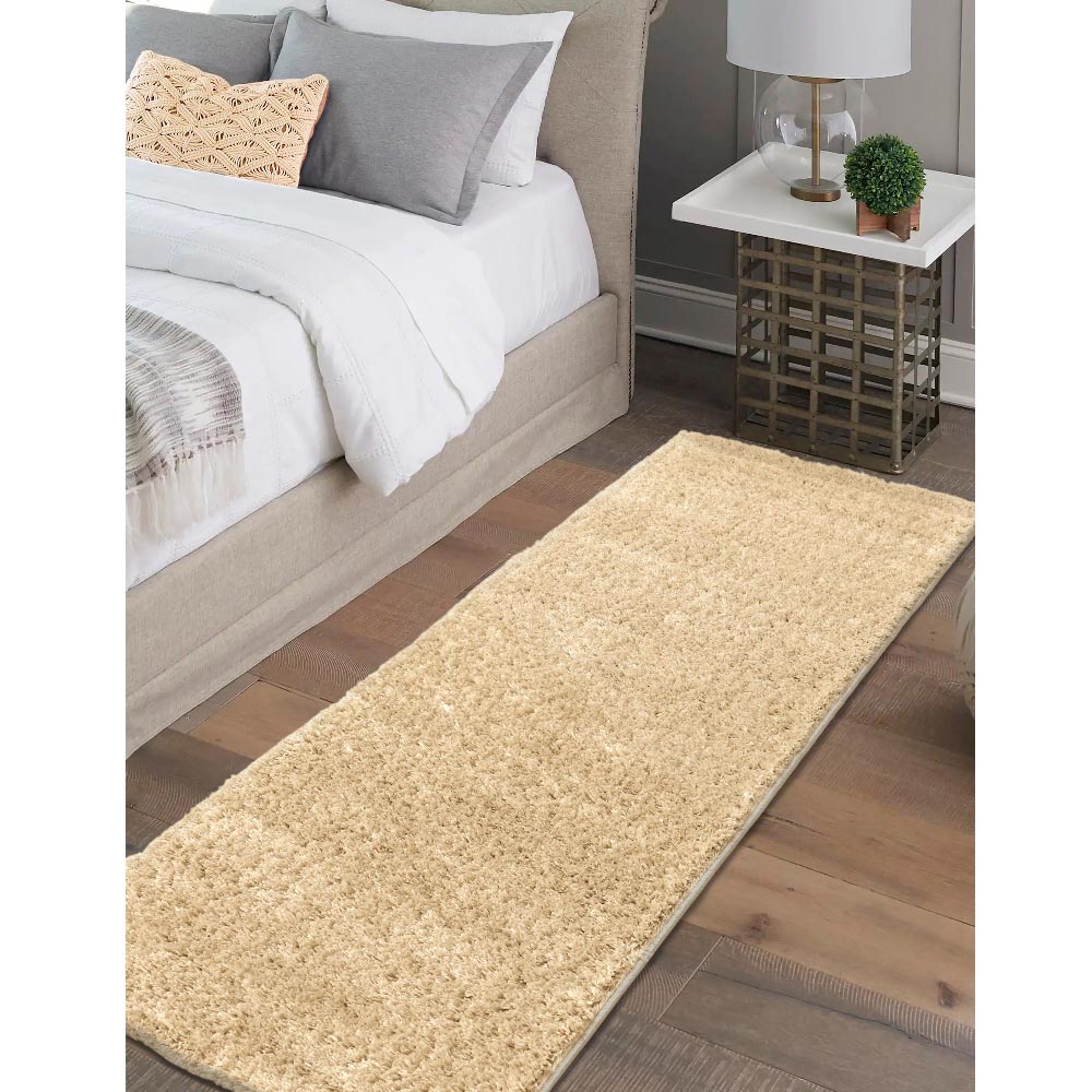 Homemaker Honey Snug Plain Shaggy Rug 60 x 200cm Image 4