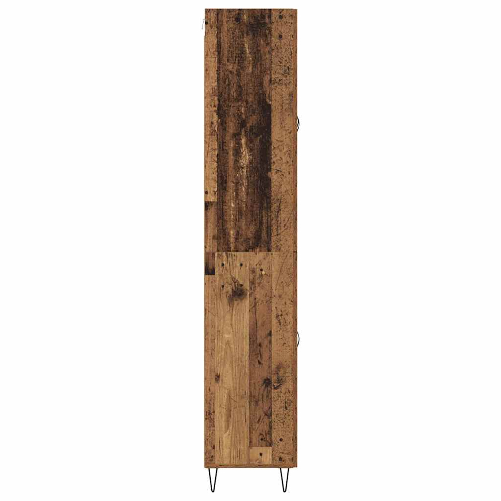 vidaXL 3 Door 3 Drawer Old Wood Sideboard Image 9