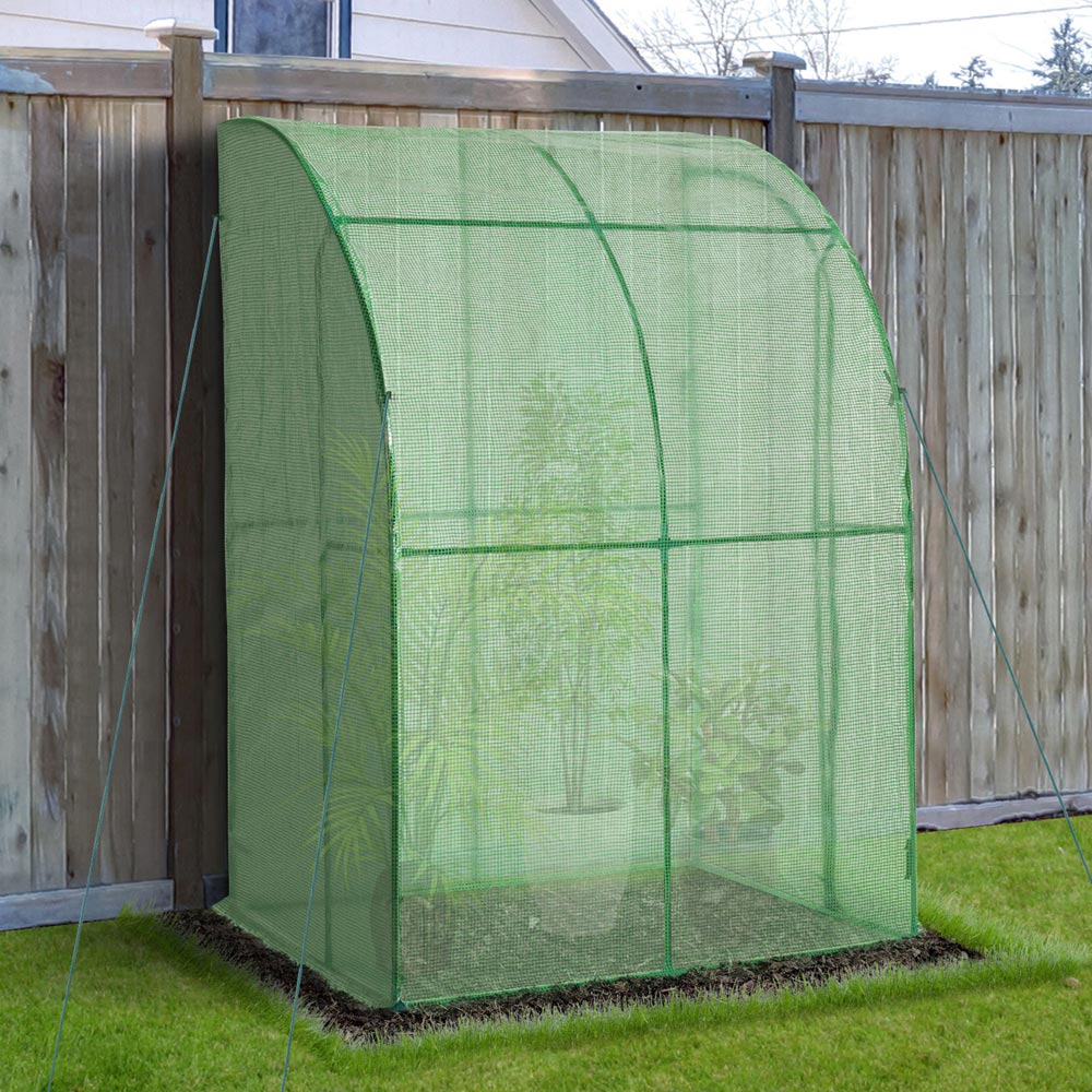 Outsunny Green Steel 4.7 x 4ft Medium Greenhouse Image 2