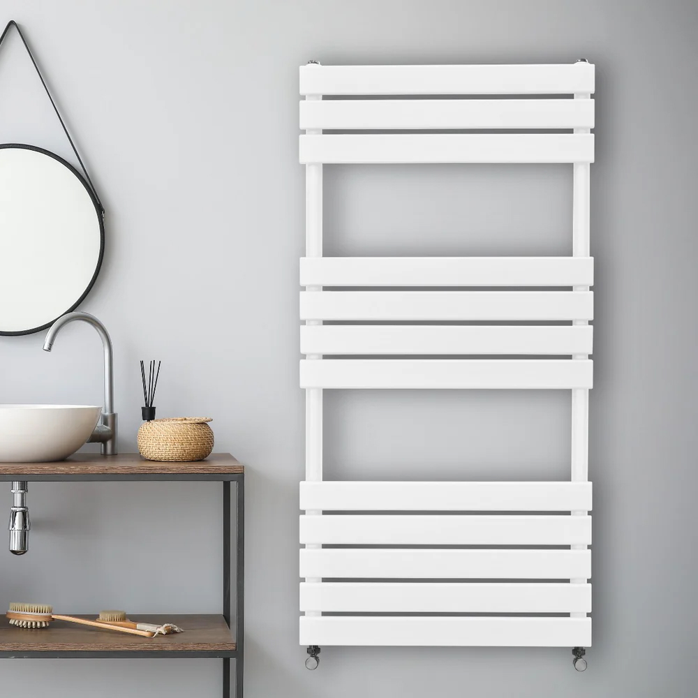 Monster Shop 2461BTU White Flat Panel Towel Radiator 1200 x 600mm Image 2