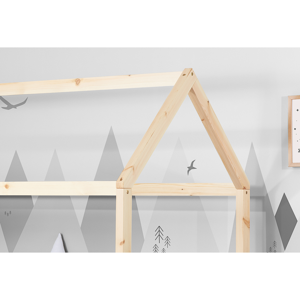House Single Pine Bed Frame Image 4