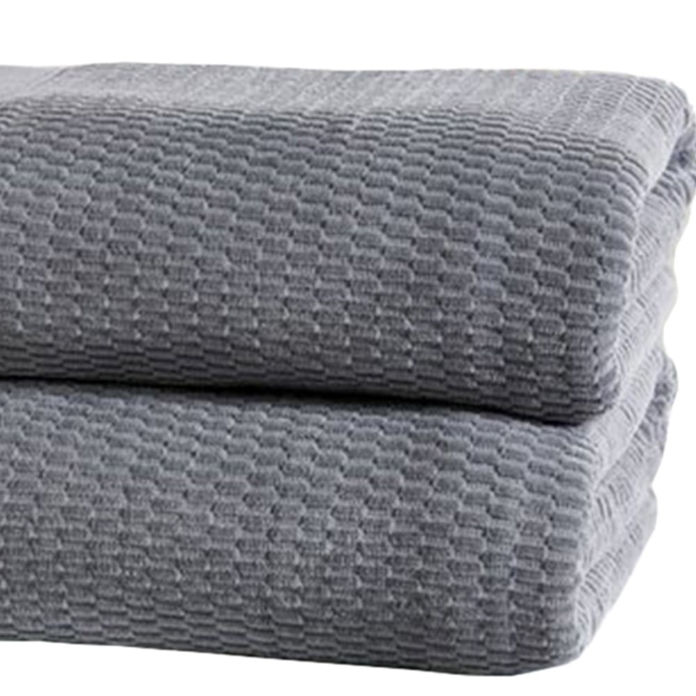 Rapport Home Royal Velvet Pure Cotton Grey Bath Sheet Set of 2 Image 3
