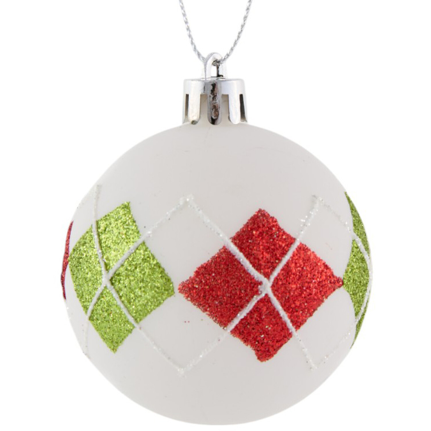 Set of 16 Novelty Candy Cane Lane Baubles Multicolour Image 4