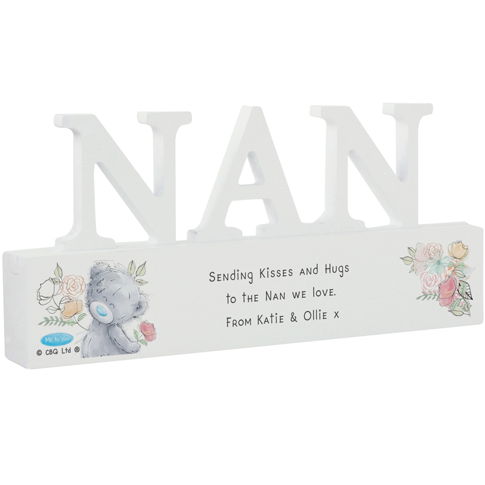 Personalised Memento Personalised Me To You Wooden Nan Ornament Image 1