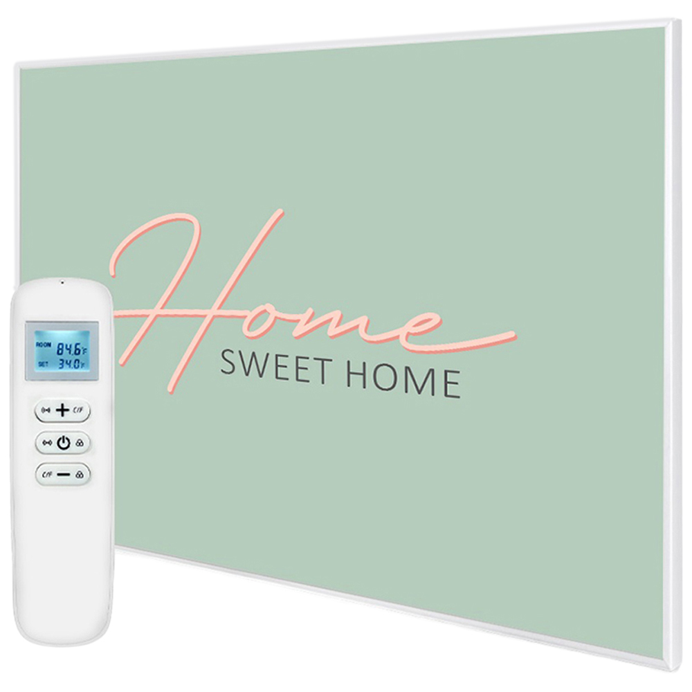 Mirrorstone Nexus Home Sweet Home Quote Wi-Fi Infrared Heating Panel 1200W 995 x 1195mm Image 1