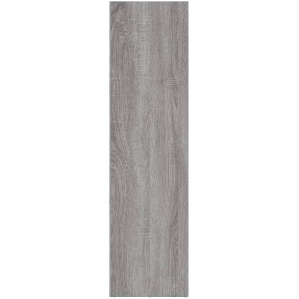 vidaXL 3 Shelf Grey Sonoma Bookcase Image 5