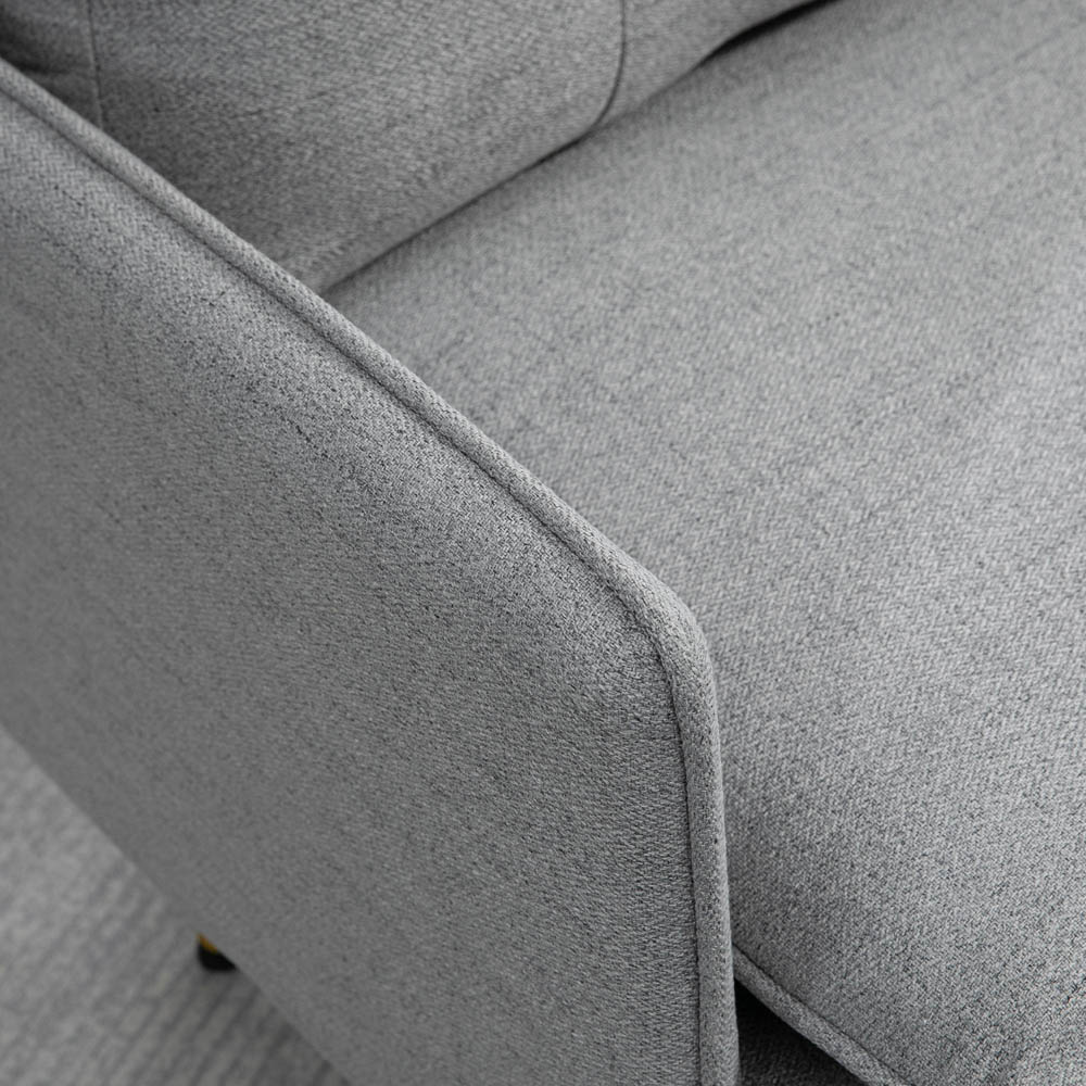 Portland Grey Polyester Upholstered Armchair Image 7