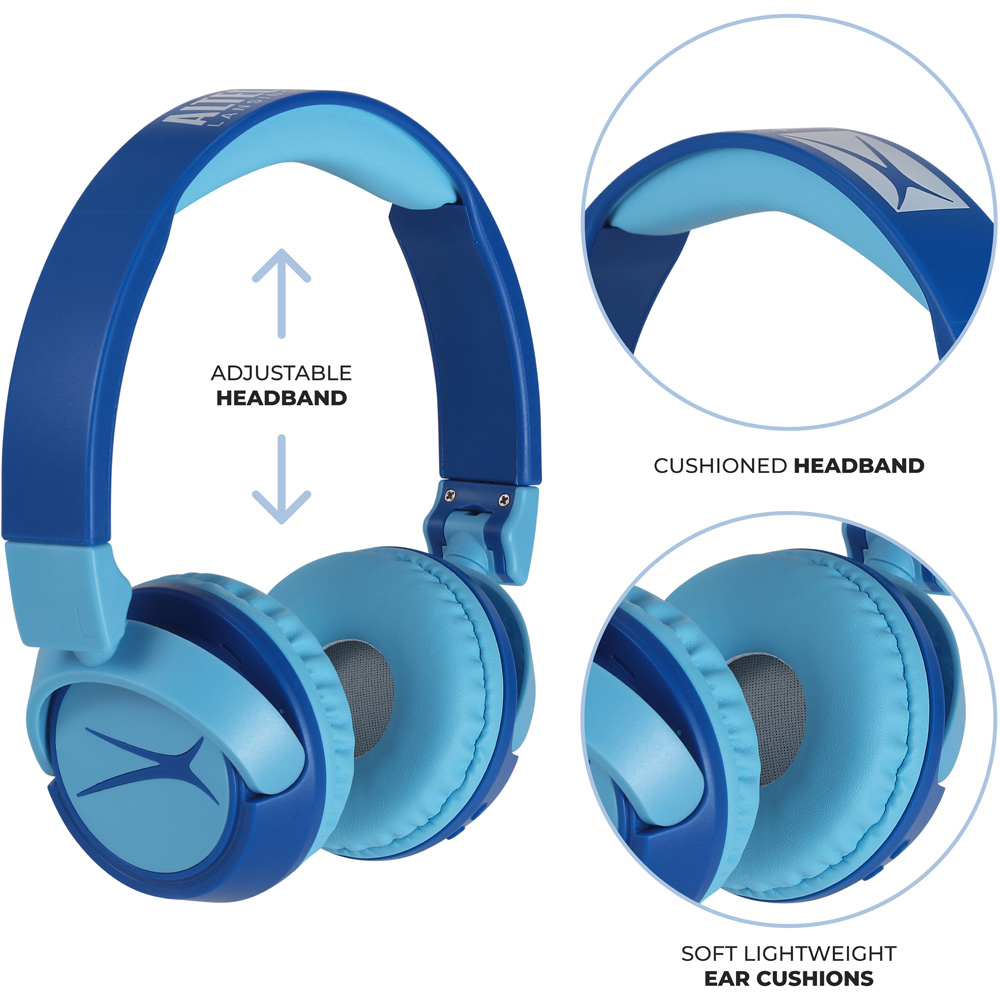 AVF Altec Lansing 2 in 1 Kids Hero Blue Wireless Headphones Image 5