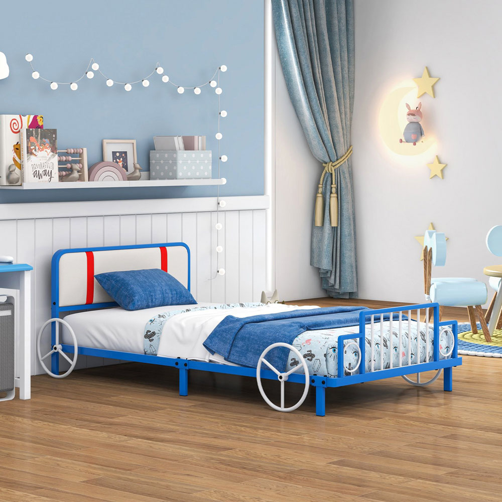 Costway Single Car Shaped Bed Frame Image 4